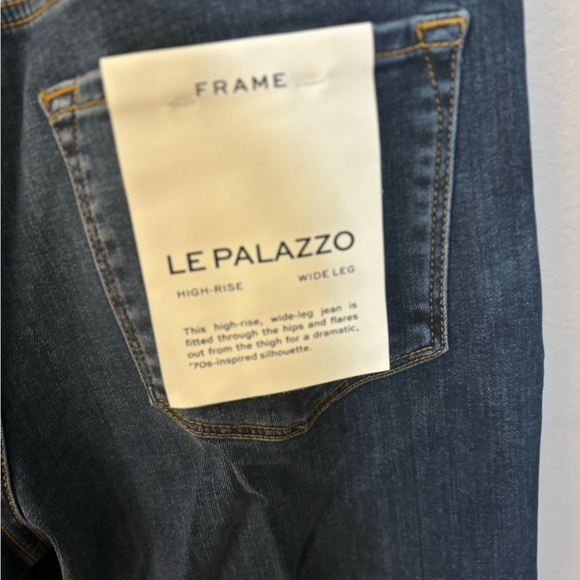 FRAME Le Palazzo Jeans in Orlena Sz 29 Wide Leg - Picture 5 of 5